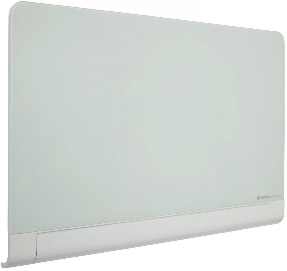 Tablica szklana suchościeralno-magnetyczna Nobo, Diamond, z zaokrąglonymi narożnikami, 188.3x105.3cm, biały