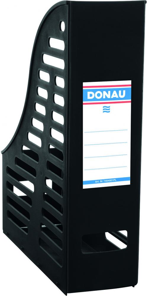 Organizer składany na dokumenty i czasopisma Donau, A4, 85mm, do 850 kartek, czarny