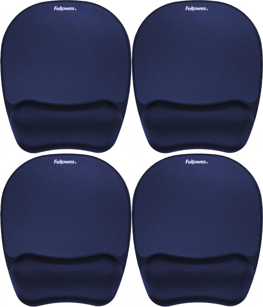 4x Podkładka piankowa pod mysz i nadgarstek Fellowes Memory Foam, 200x20x230mm, granatowy
