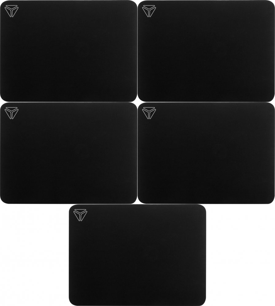 5x Podkładka pod mysz Yenkee YPM 35 Speed Top M, 350x280x3 mm, czarny