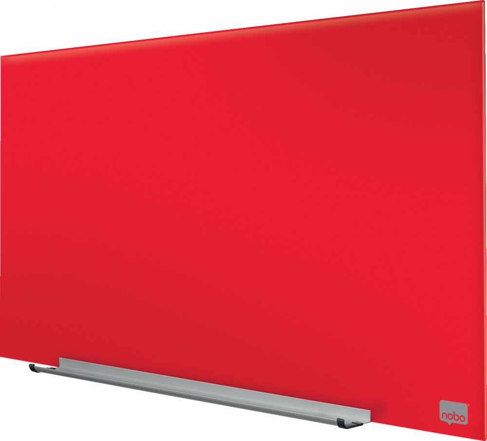 Tablica szklana suchościeralno-magnetyczna Nobo, Diamond, 67.7x38.1cm, czerwony