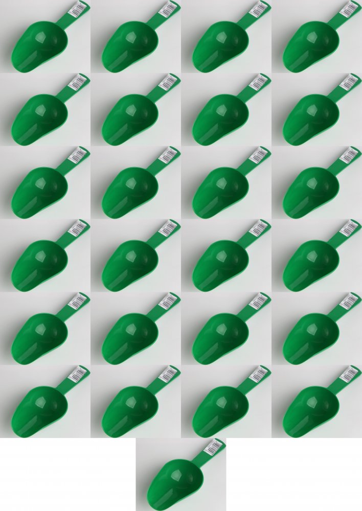 25x Szufelka kuchenna do sypkich artykułów spożywczych, plastik, mix kolorów