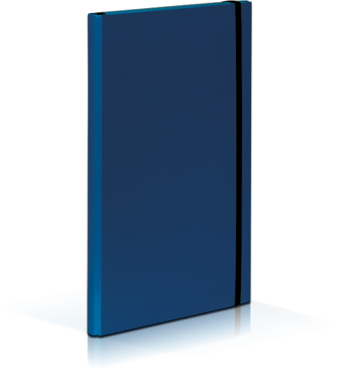 Teczka na dokumenty VauPe Caribic, A4, z gumką, granatowy