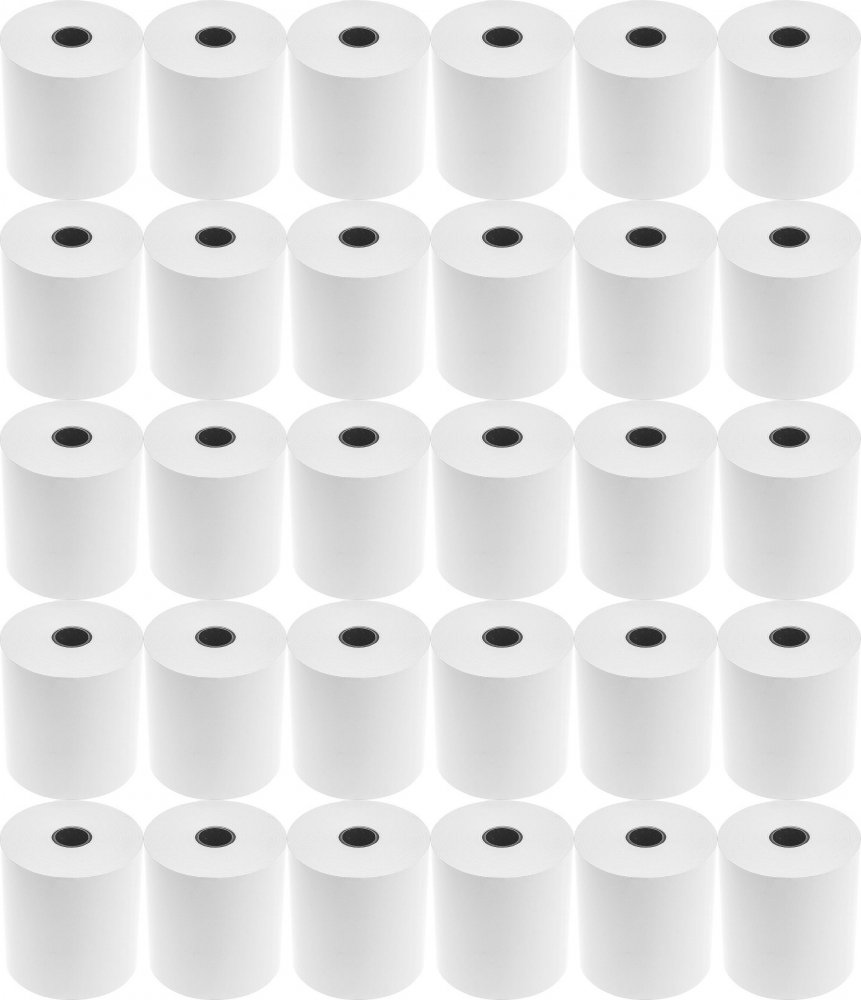 80x Rolka termiczna Drescher Polska Sp. z o.o., 57mm x 40m, 55g/m2, biały