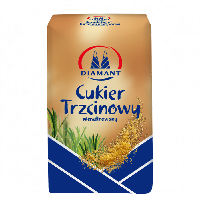 Cukier trzcinowy nierafinowany Diamant, sypki, 1kg