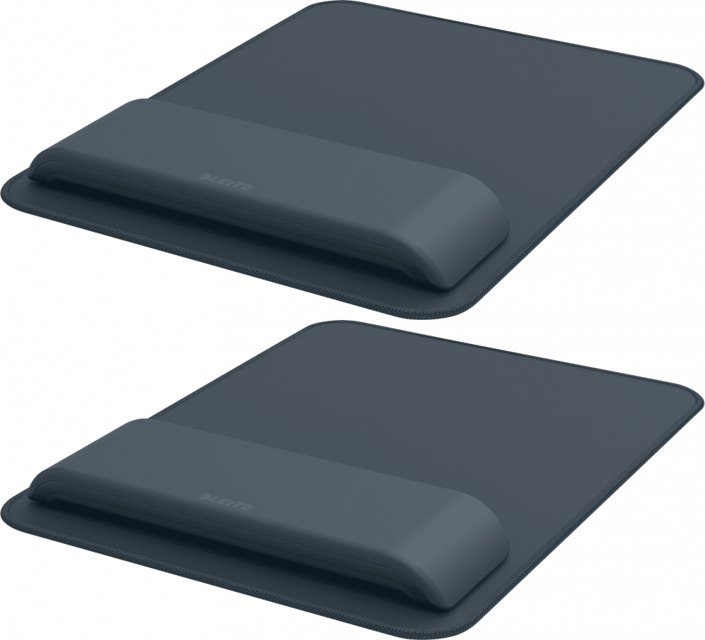 2x Podkładka ergonomiczna pod mysz i nadgarstek Leitz Ergo, 200x24x260mm, ciemnoszary