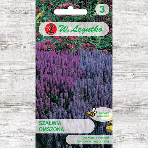 1 pac, Salvie decorativă albastră Legutko - Semințe: Mod de ambalare: 0.1 g