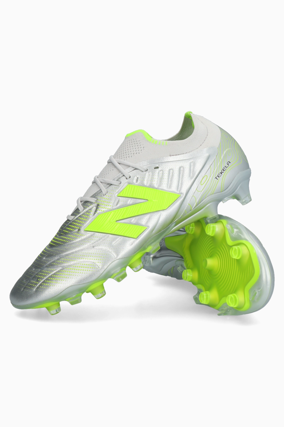 Korki New Balance Tekela x R-GOL.com V5 Elite Low FG - Srebrny
