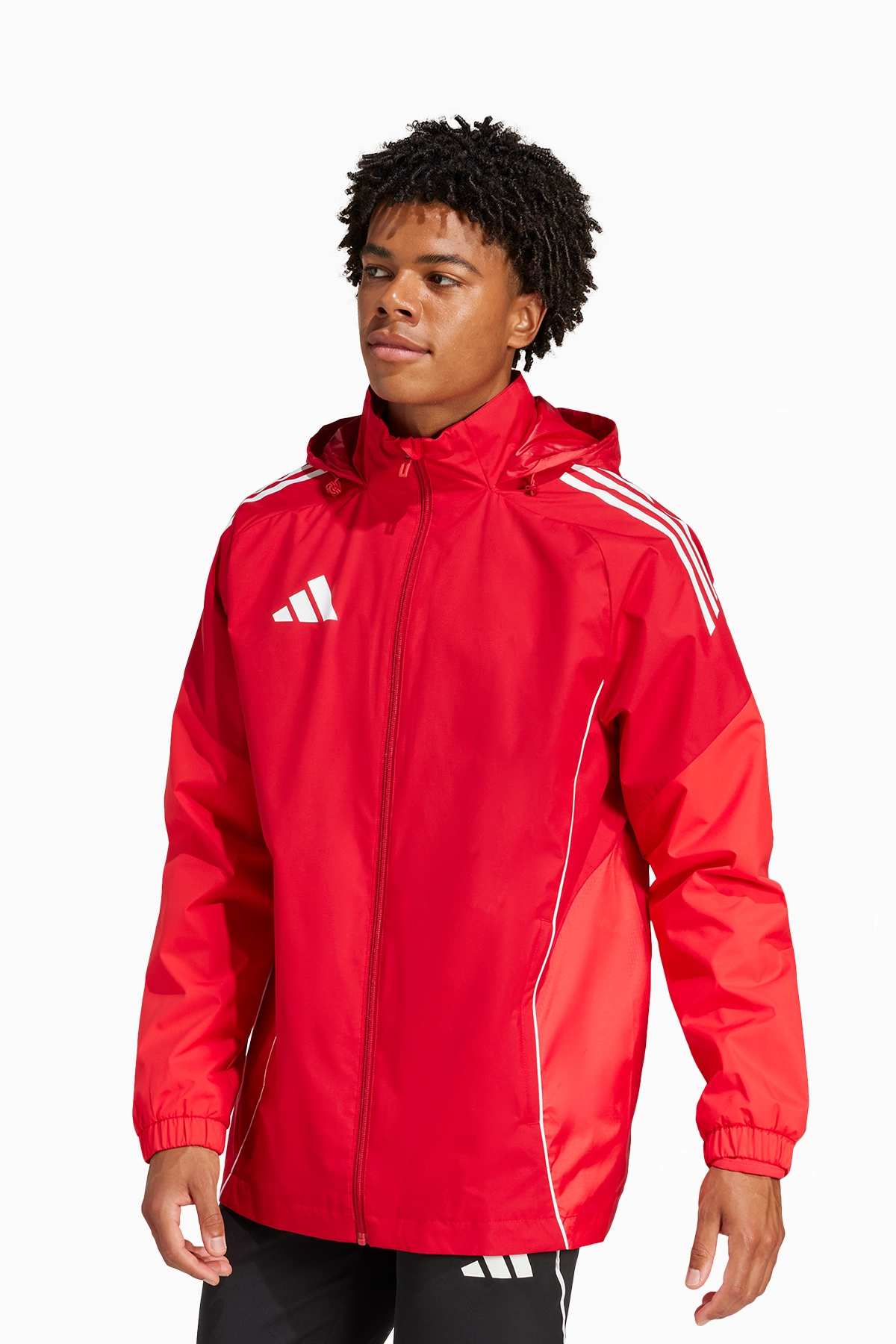 Kurtka adidas Tiro 25 Competiton Allweather - Czerwony
