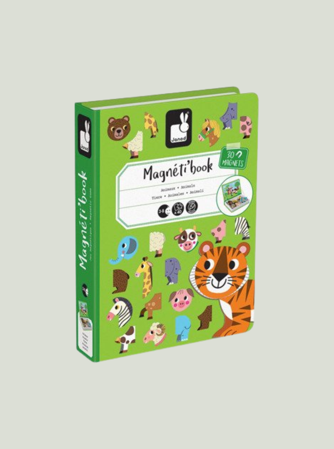 Magnetyczna układanka Zwierzęta Magnetibook JANOD