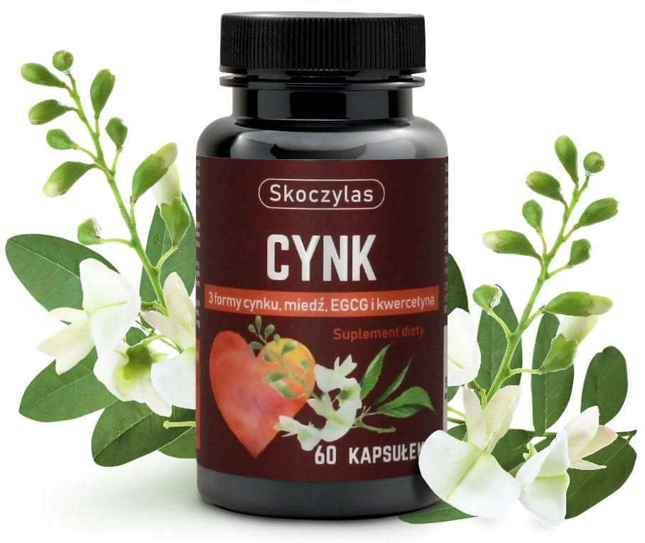 Cynk 3 formy, miedź, EGCG i kwercetyna 60kaps. Skoczylas