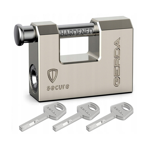 Kłódka trzpieniowa wzmocniona 80mm Gerda