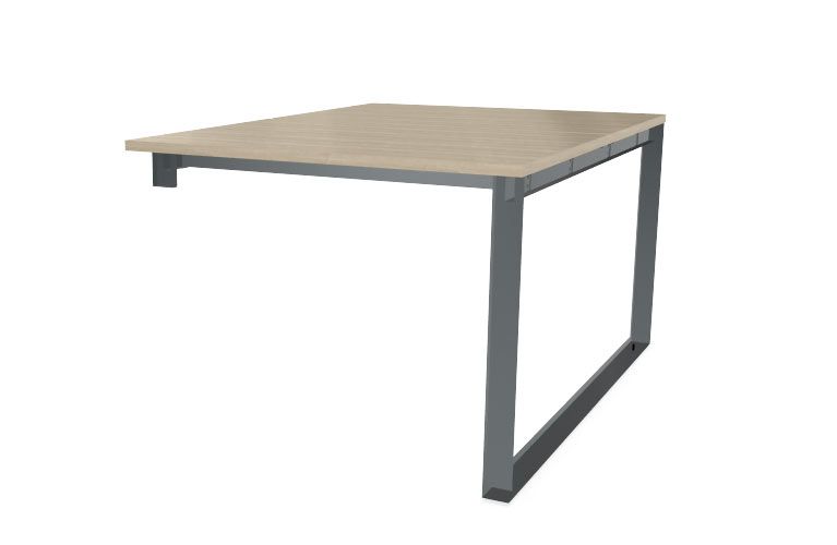 NOTER PPZ154 Biurko podwójne lewe 98,5x140x74h (Kolor blatu: płyta laminowana Dąb Lindberg)