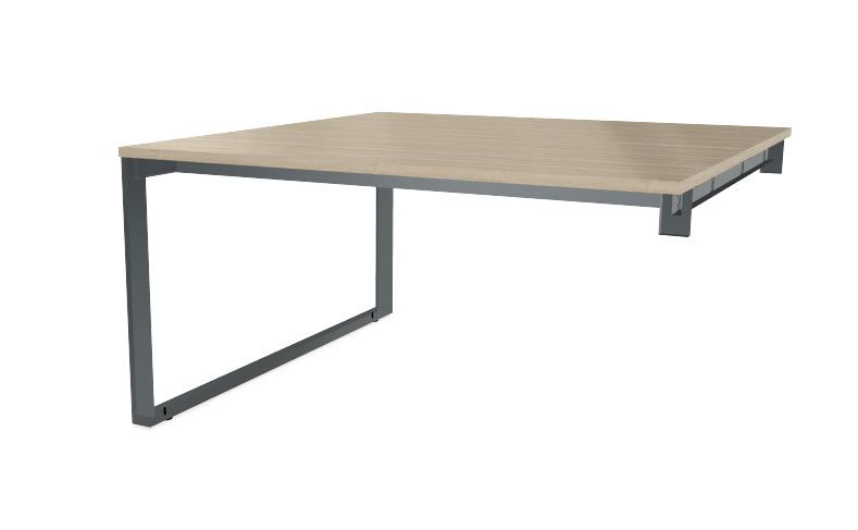 NOTER PPZ86 Biurko podwójne prawe 138,5x160x74h (Kolor blatu: płyta laminowana Dąb Lindberg)