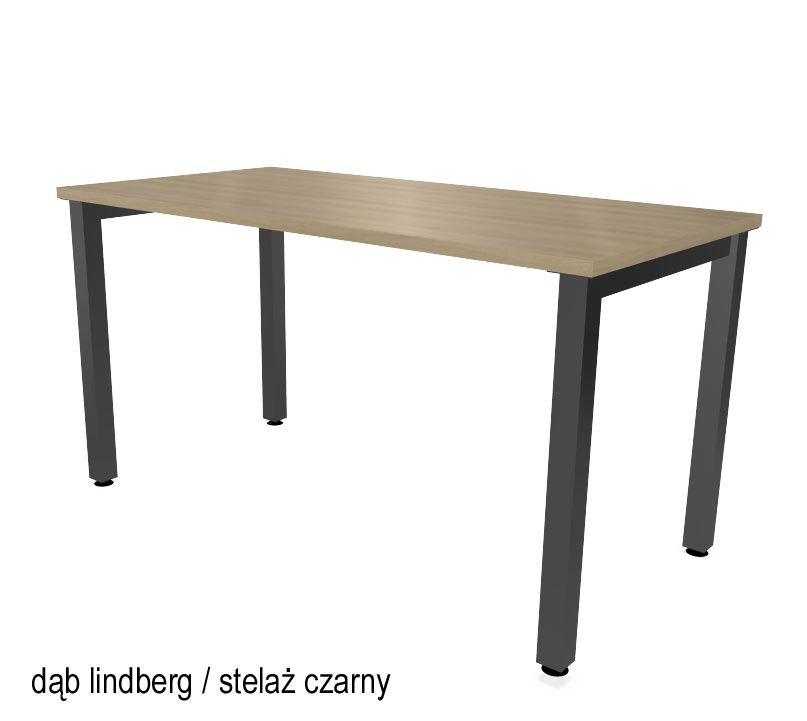 HEBE BK03/8 Biurko proste 118,5x80x74h (Kolor blatu: Dąb Lindberg)