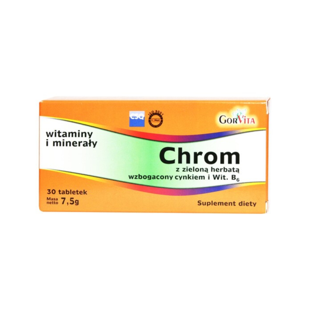 Gorvita chrom + zielona herbata, 30 tabletek