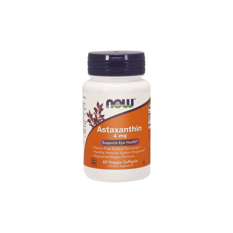Now foods, astaksantyna 4 mg, 60 kapsułek