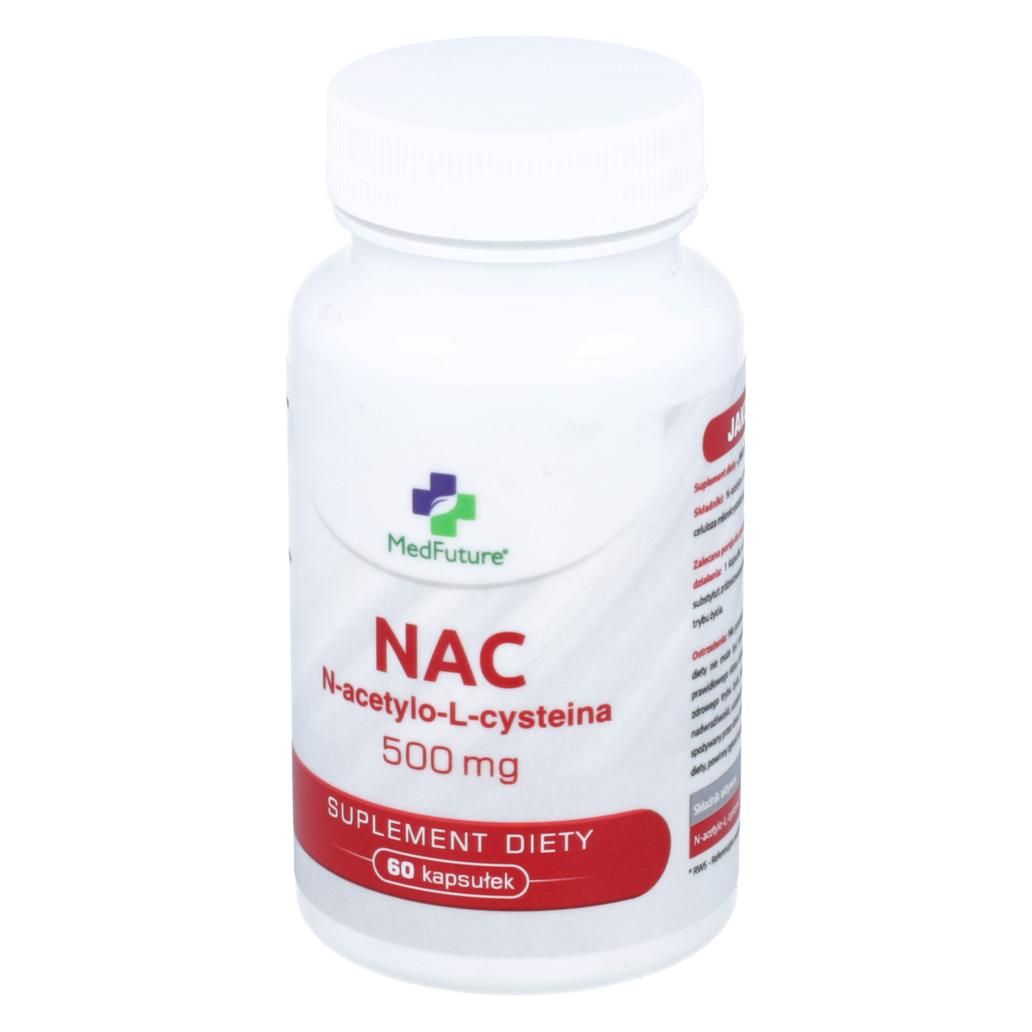 Medfuture nac n-acetylocysteina 500 mg, 60 kapsułek