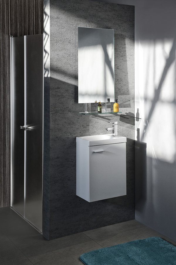 Sapho Agos umywalka 40x22 meblowa prostokątna biała AS400