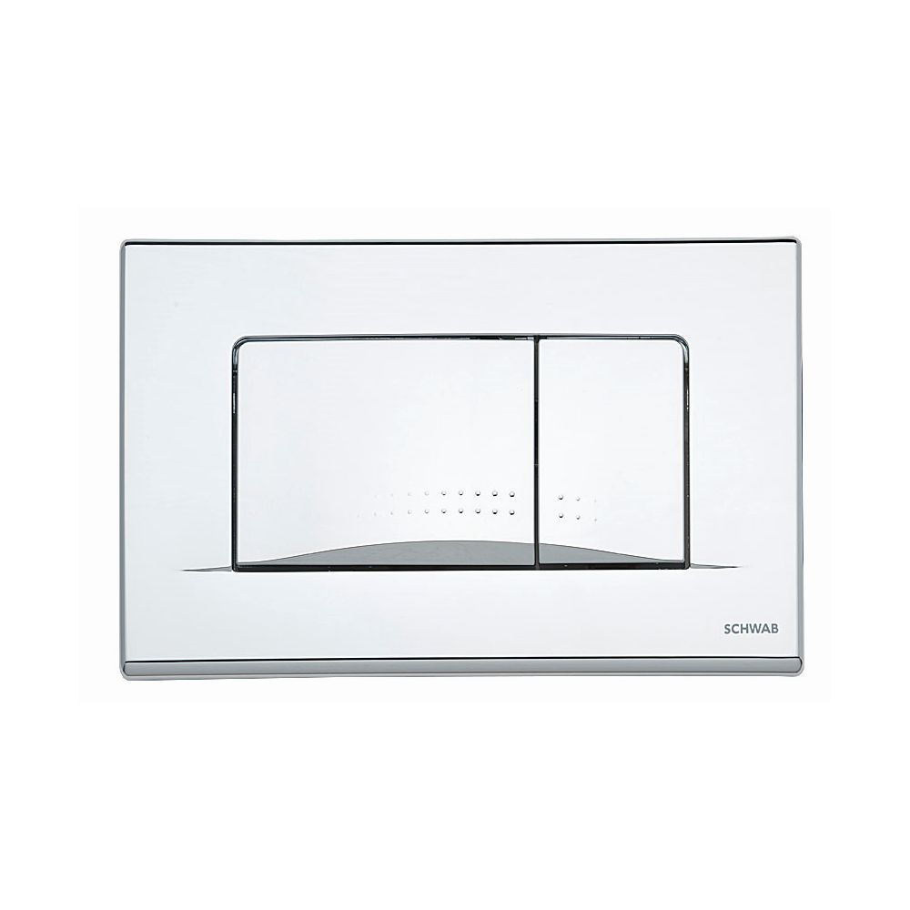 Schwab Dots Duo przycisk spłukujący do WC tworzywo chrom błyszczący 257429