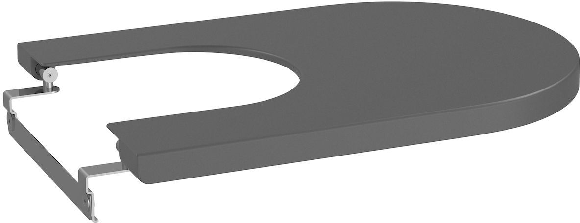 Roca Inspira Round pokrywa do bidetu wolnoopadająca onyks A80652264B