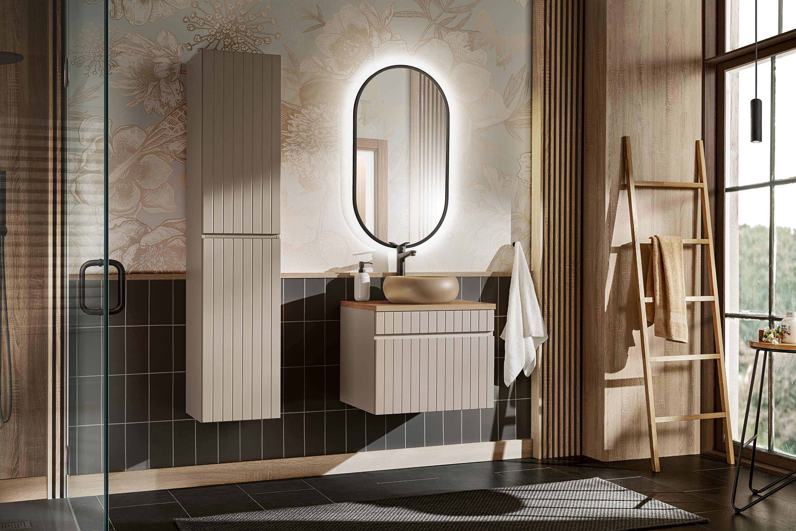 Comad Iconic Cashmere szafka 60x45,6x46 cm podumywalkowa wisząca kaszmir ICONIC CASHMERE 82-60-D-1S - Wysyłka w 24h