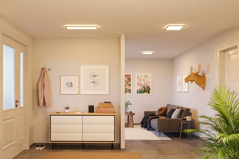 Paulmann Atria Wood Backlight plafon 1x16W LED biały/drewno 71030