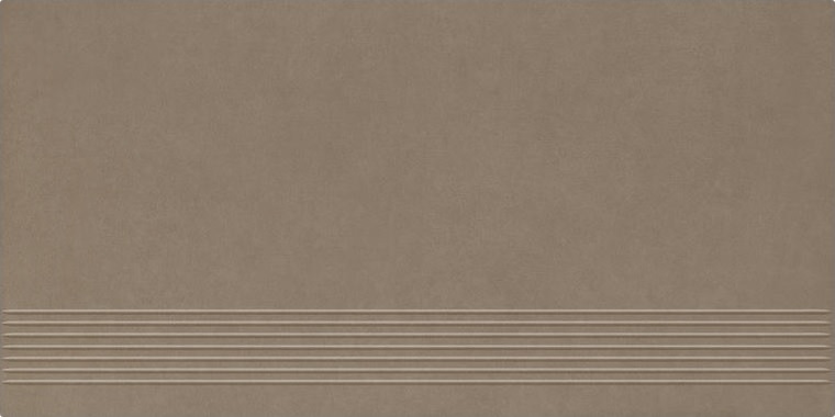 Paradyż Intero stopnica 29,8x59,8 cm prasowana mocca mat