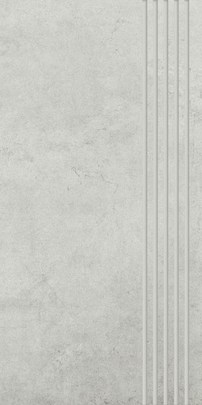 Paradyż Scratch stopnica 29,8x59,8 cm prosta nacinana biały mat