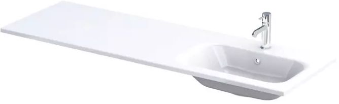 Oristo Are umywalka 141x46 cm prostokątna meblowa biała UME-AR-140-92-P