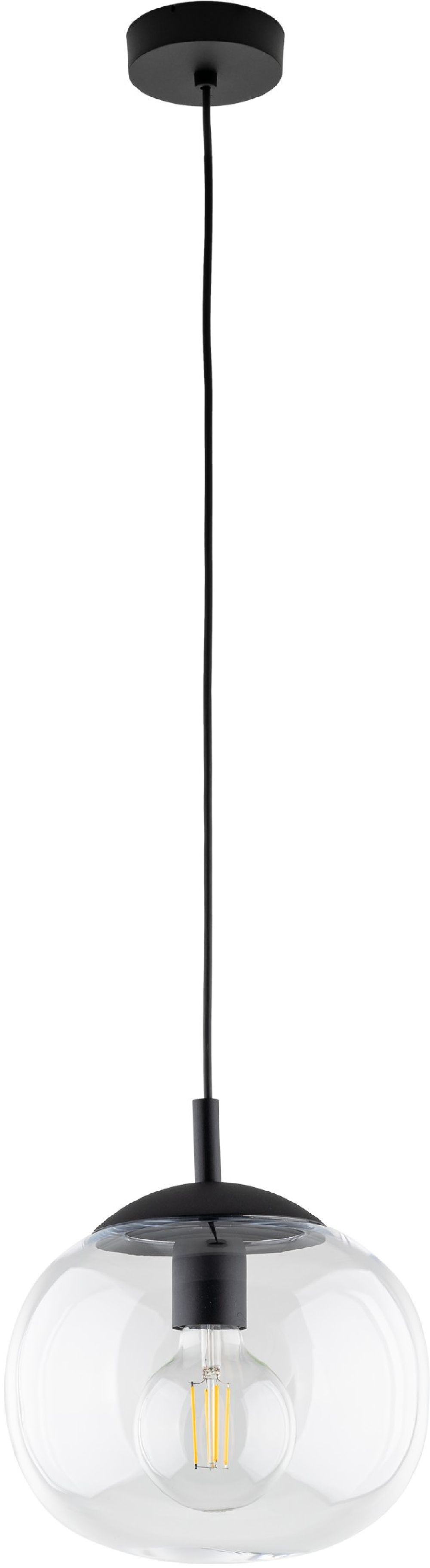 TK Lighting Vibe lampa wisząca 1x15 W przezroczysta 4818