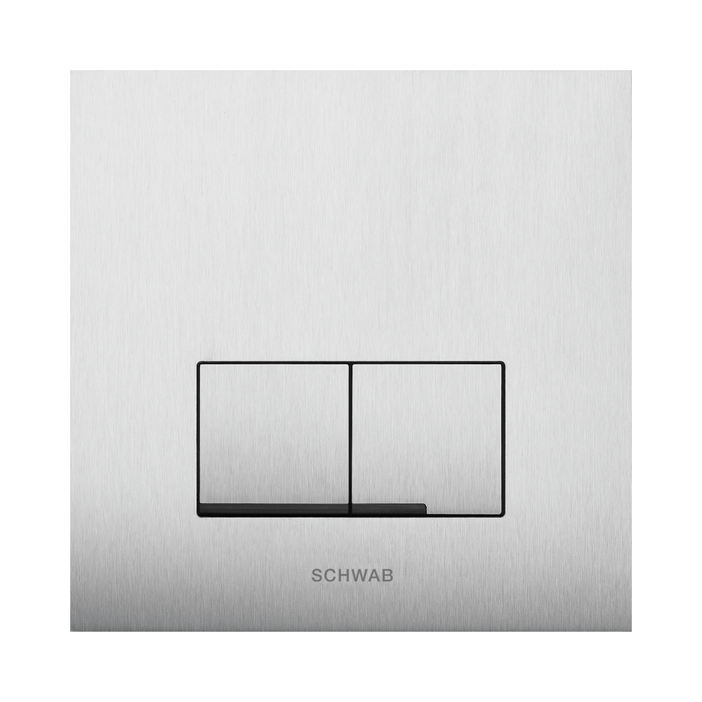 Schwab Arte Duo Steel Design przycisk spłukujący do WC stal nierdzewna 4060420101