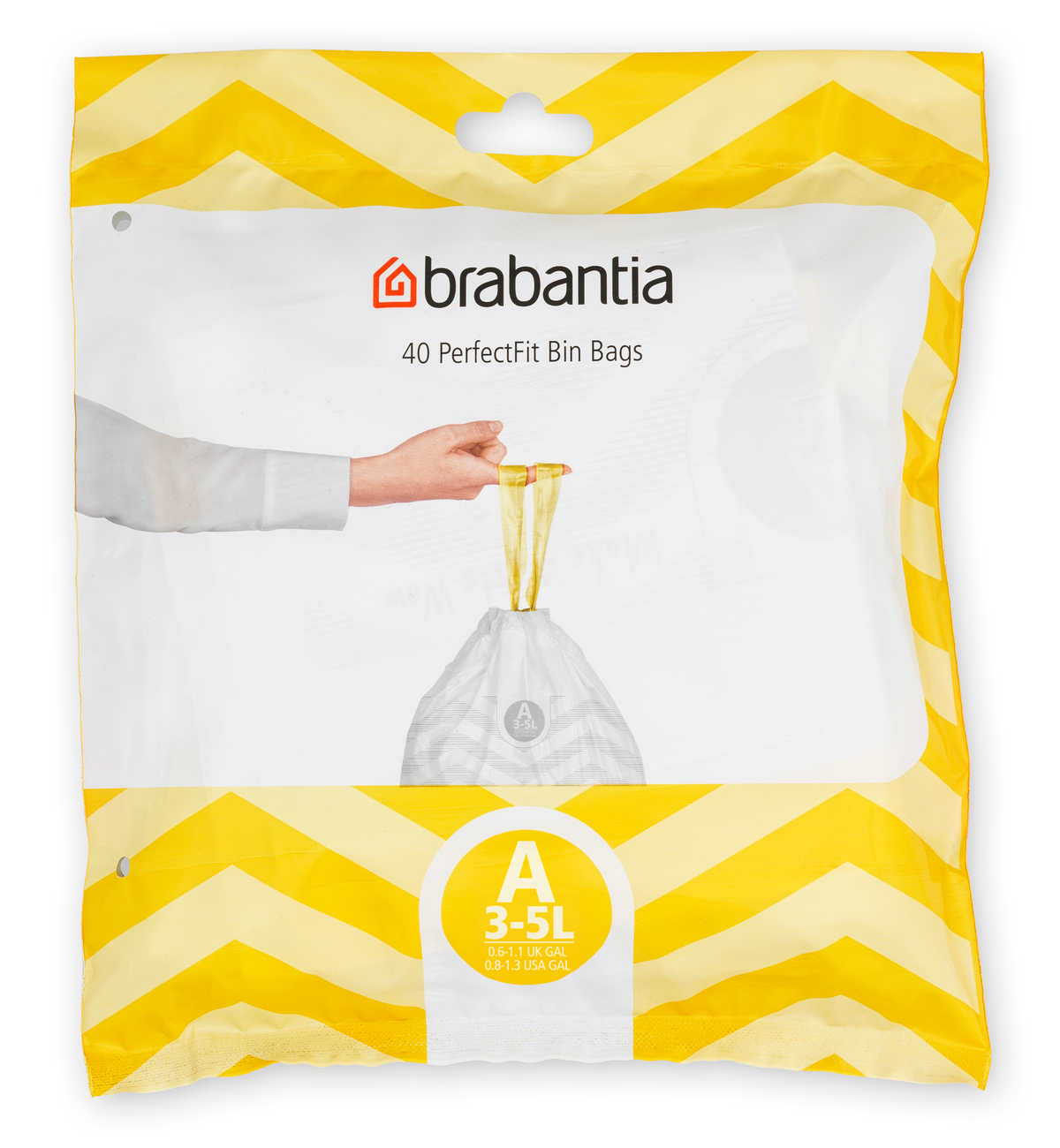 Brabantia PerfectFit worki na śmieci 3l (40 szt) biały 137600 - Wysyłka w 24h