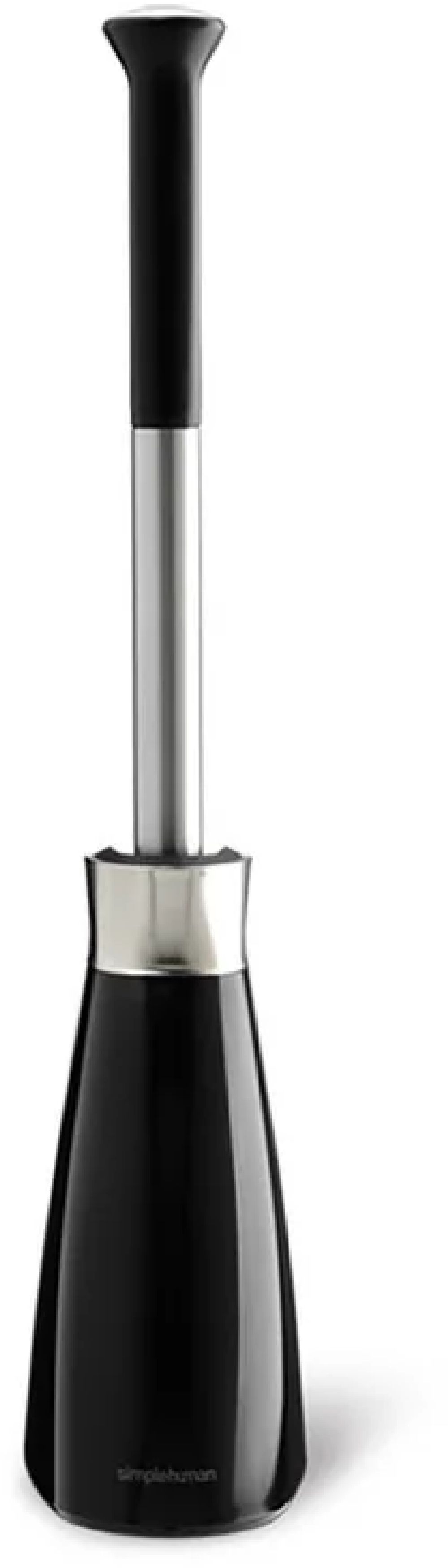 Simple Human szczotka toaletowa z rączką stojąca czarna BT1084