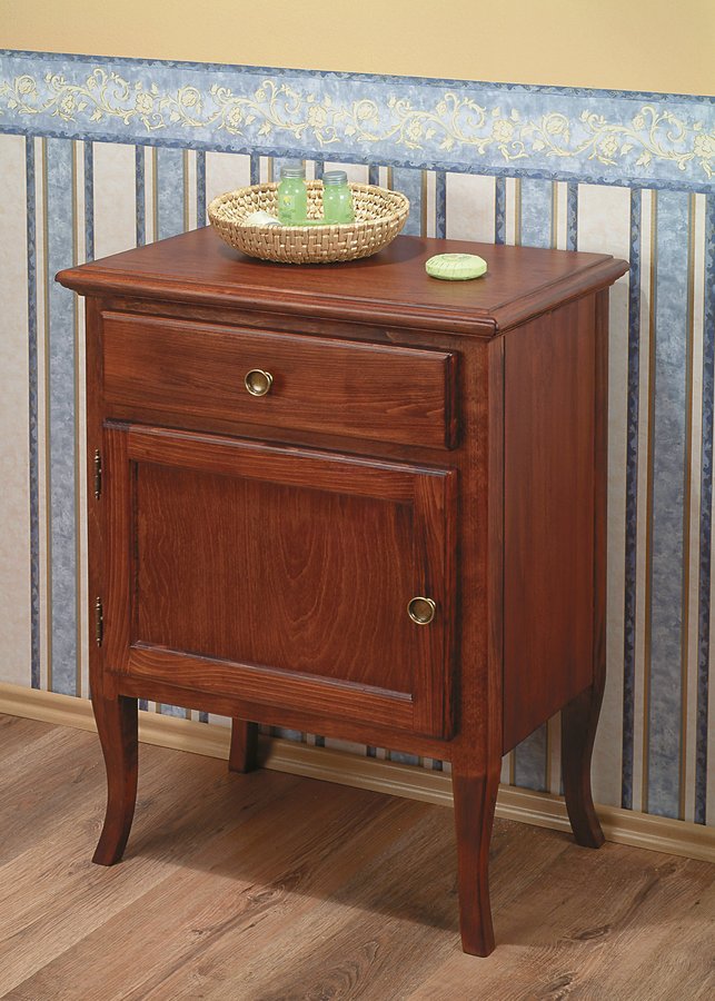 Sapho Retro szafka 60 cm boczna lewa stojąca drewno bukowe brąz 1713