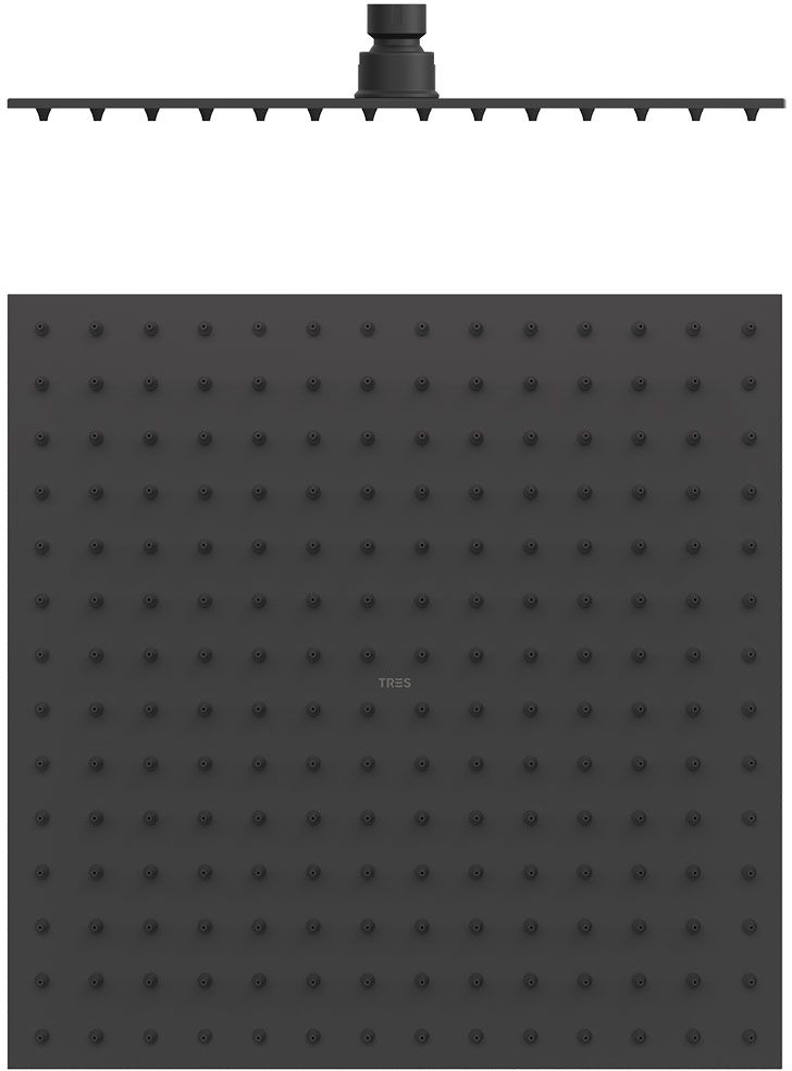 Tres deszczownica 30 cm kwadratowa sufitowa czarny mat 134315012NM