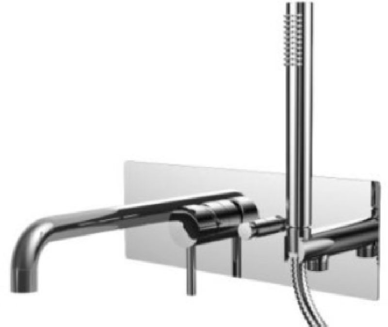 Paffoni Stick bateria wannowo-prysznicowa podtynkowa stal szczotkowana SK001ST