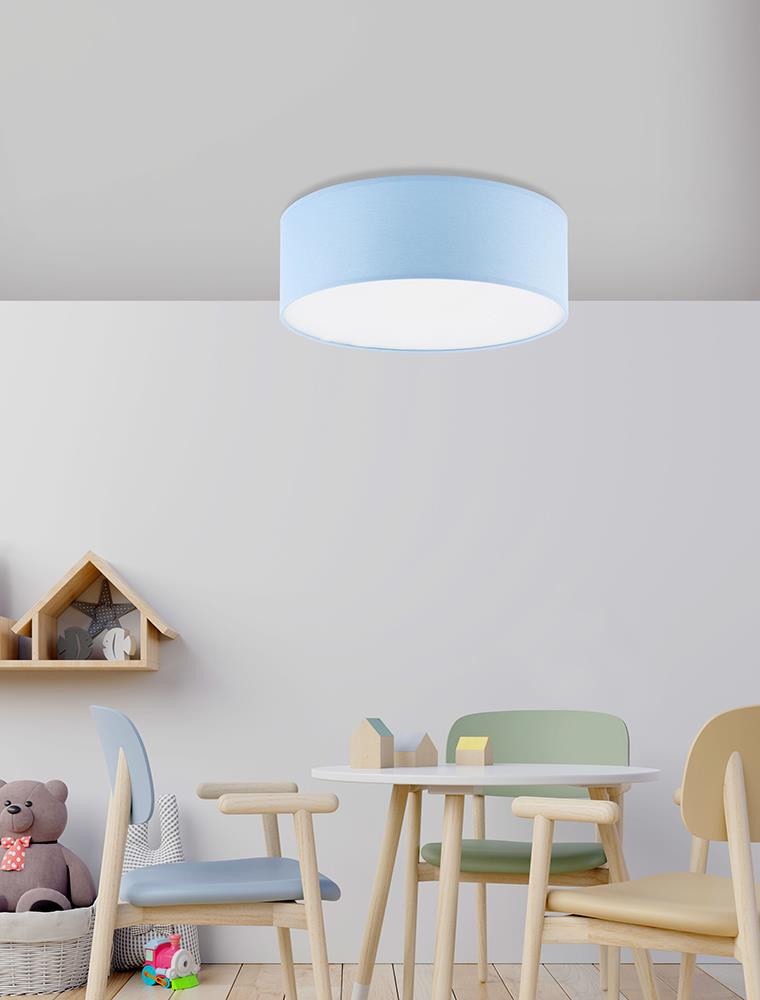 TK Lighting Rondo plafon 4x15W niebieski/biały 3229