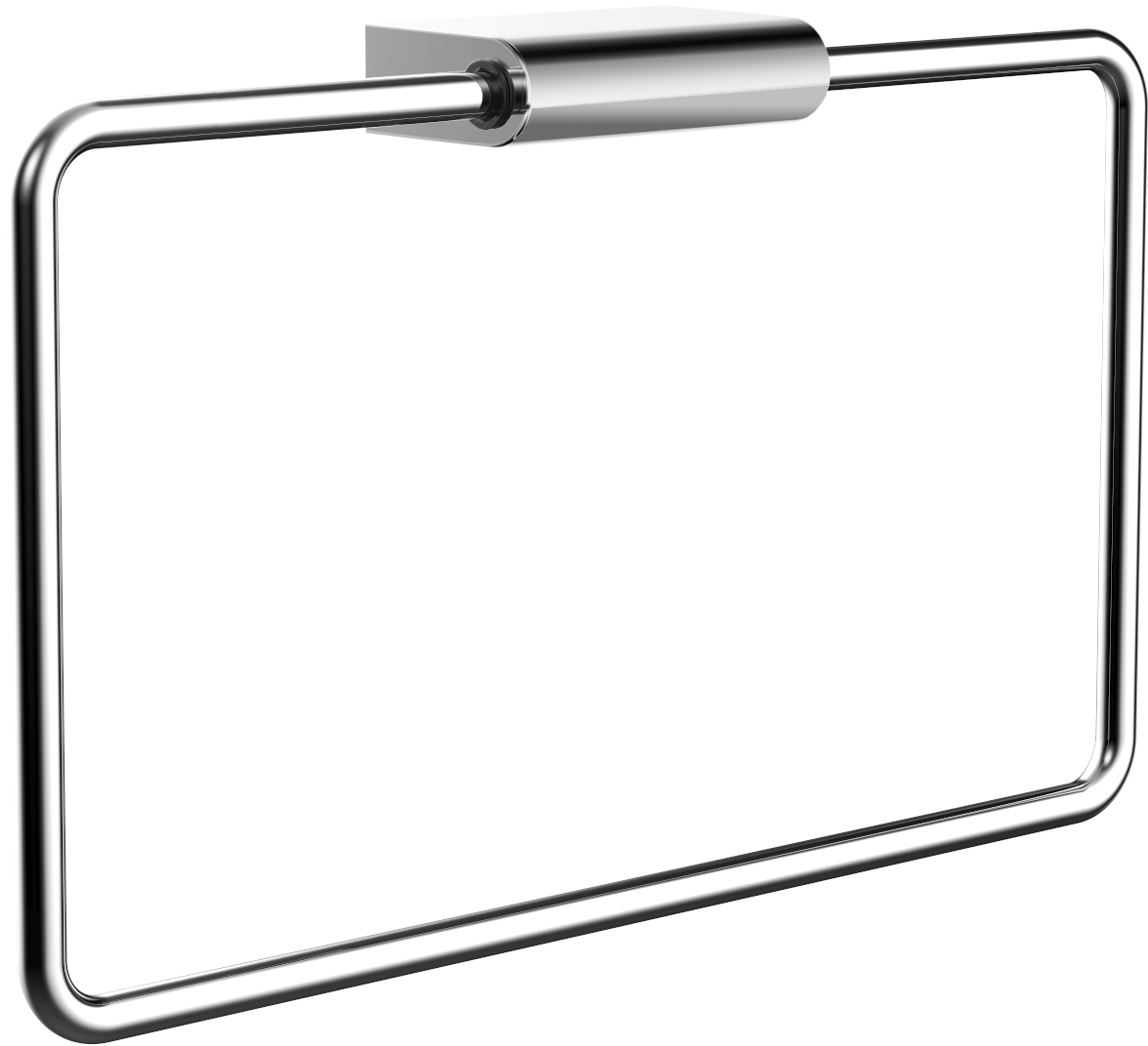 Emco Flow wieszak na ręcznik 19,8 cm prostokątny chrom 275500100