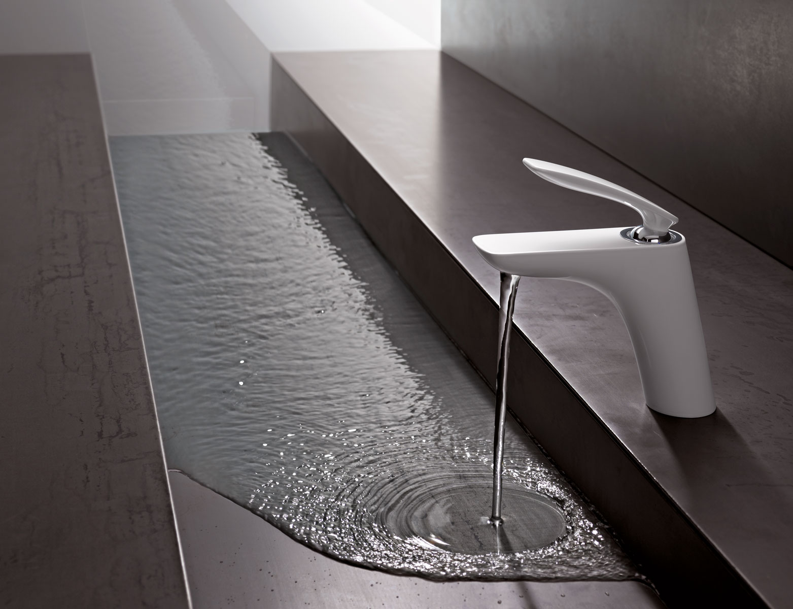 Kludi Balance bateria umywalkowa stojąca biała/chrom 520269175