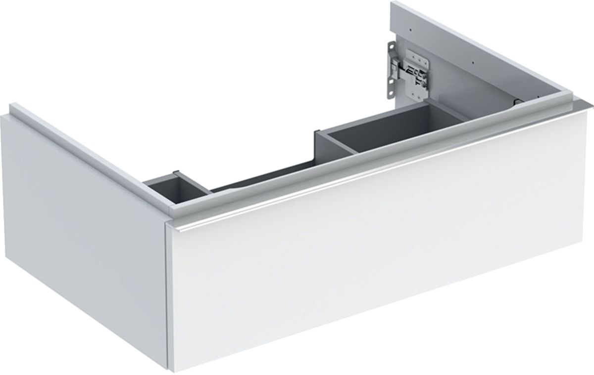 Geberit iCon szafka 74 cm podumywalkowa wisząca biały połysk/chrom 502.311.01.2