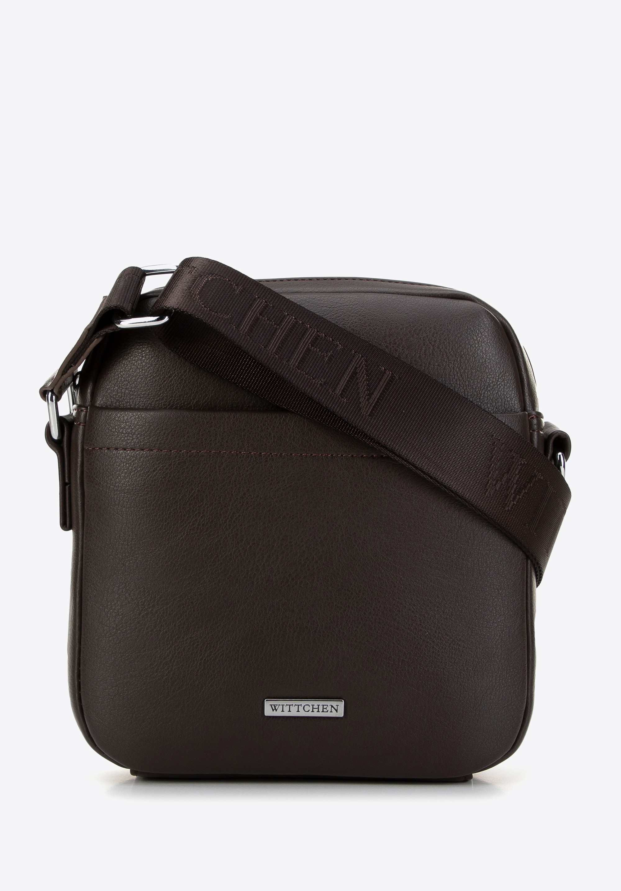 Męska listonoszka z regulowanym paskiem brązowa