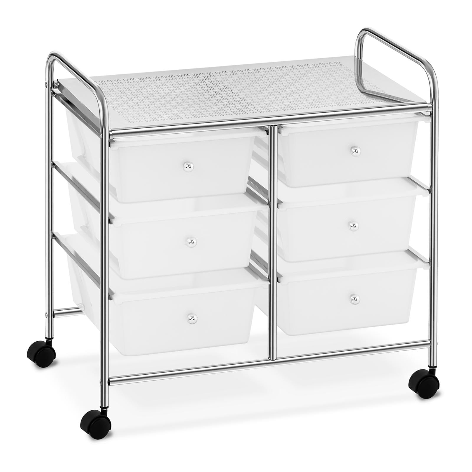 Wózek łazienkowy, organizer kosmetyczny z 6 szufladami