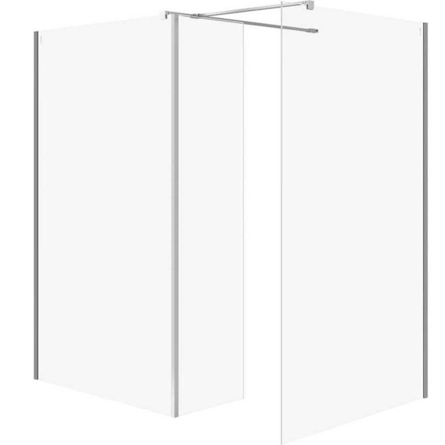 CERSANIT Ścianka prysznicowa walk-in MILLE 100x90x30x200 chrom S601-1
