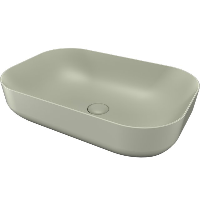 SDR CERAMICHE Umywalka nablatowa POOL 2 VERDE 62x42 z korkiem V.K2