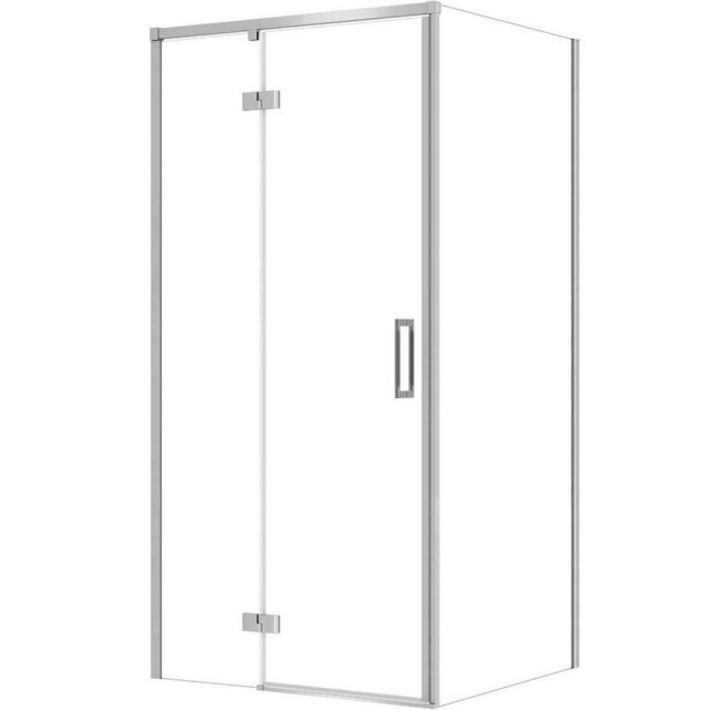 CERSANIT Kabina prysznicowa prostokątna LARGA lewa 100x80x195 cm chro