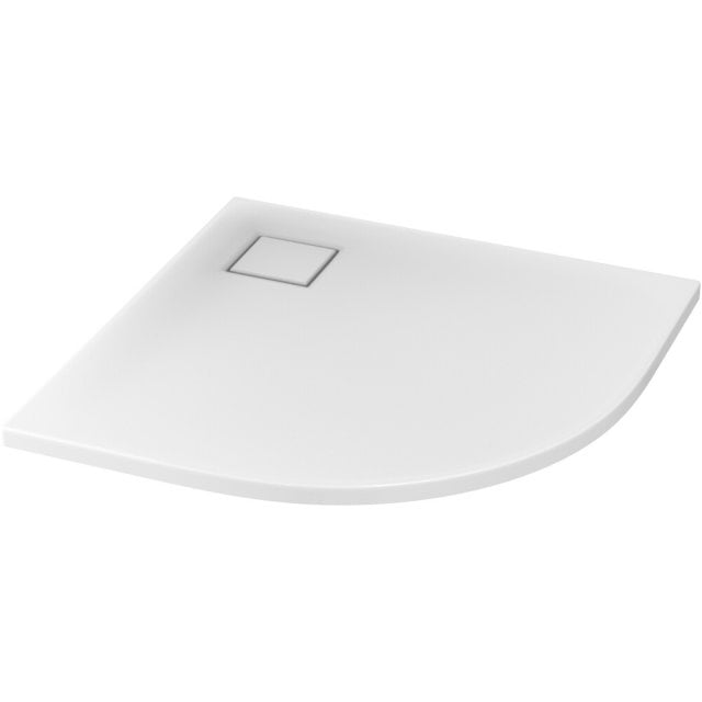 CERSANIT Brodzik półokrągły SET B185 TAKO SLIM 90x4 biały + syfon S60