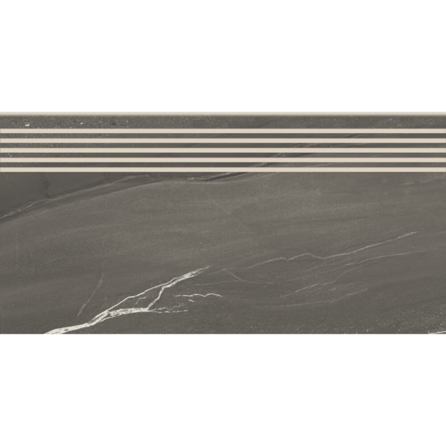 Gres szkliwiony stopnica GEMSTONE graphite lappato 29,8x59,8 gat. I