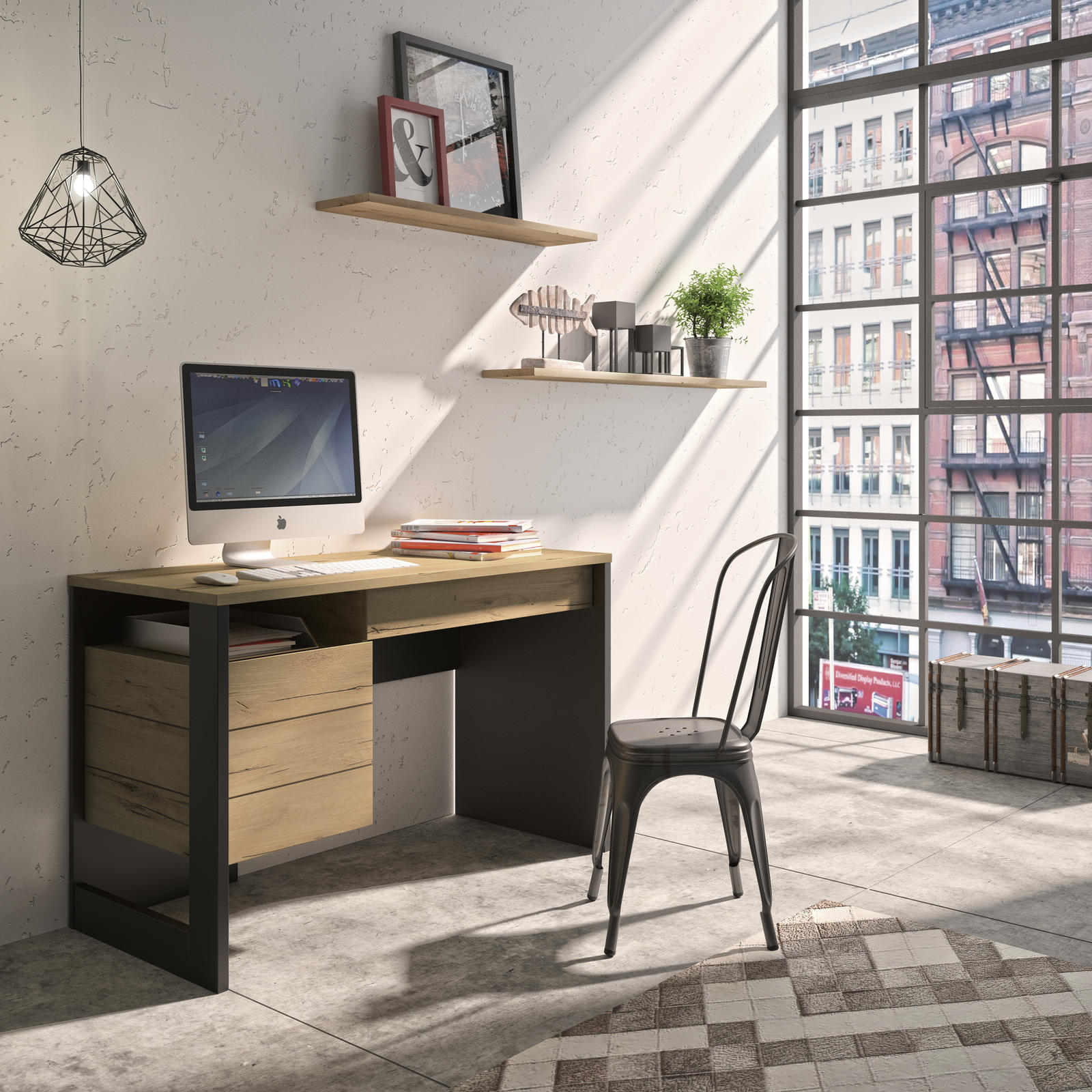 Industrialny design do biurka Russel