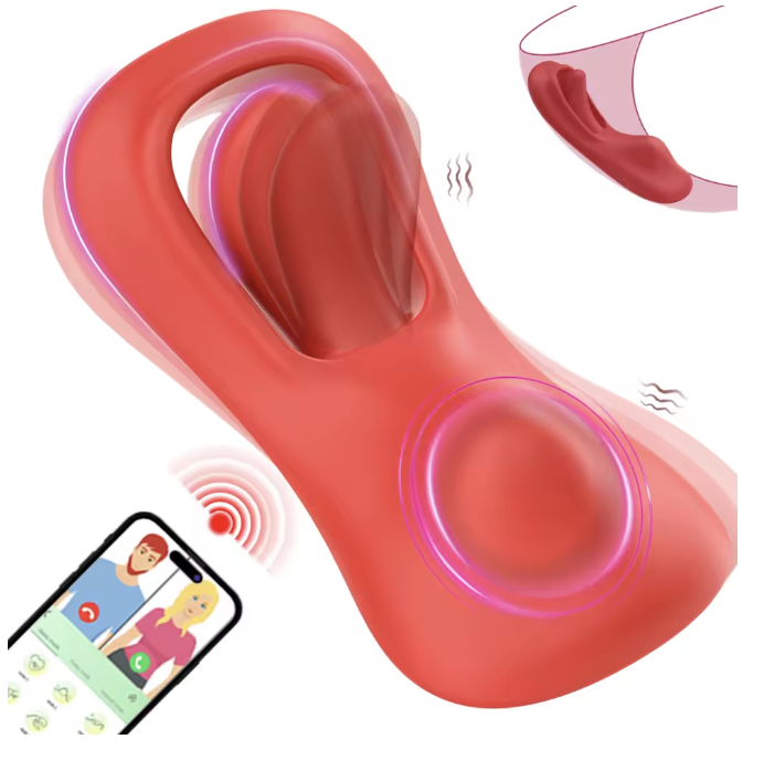 Poręczny wibrator do majtek z aplikacją 210